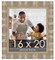 16x20 Wide Bamboo Picture Frame with UV-Resistant Acrylic & Acid Free Backing, Available in 4 Finishes - Brown, Black, Silver, and Natural